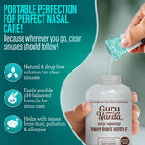 GuruNanda Sachets Saline Pré-mélangés 120 ct, dissolution rapide dans l'eau.