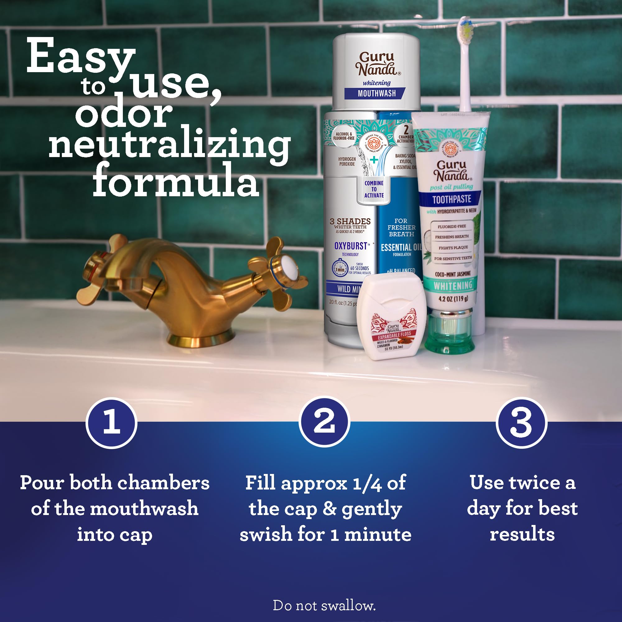 Formulation sans alcool et sans fluor pour une routine naturelle et sûre.