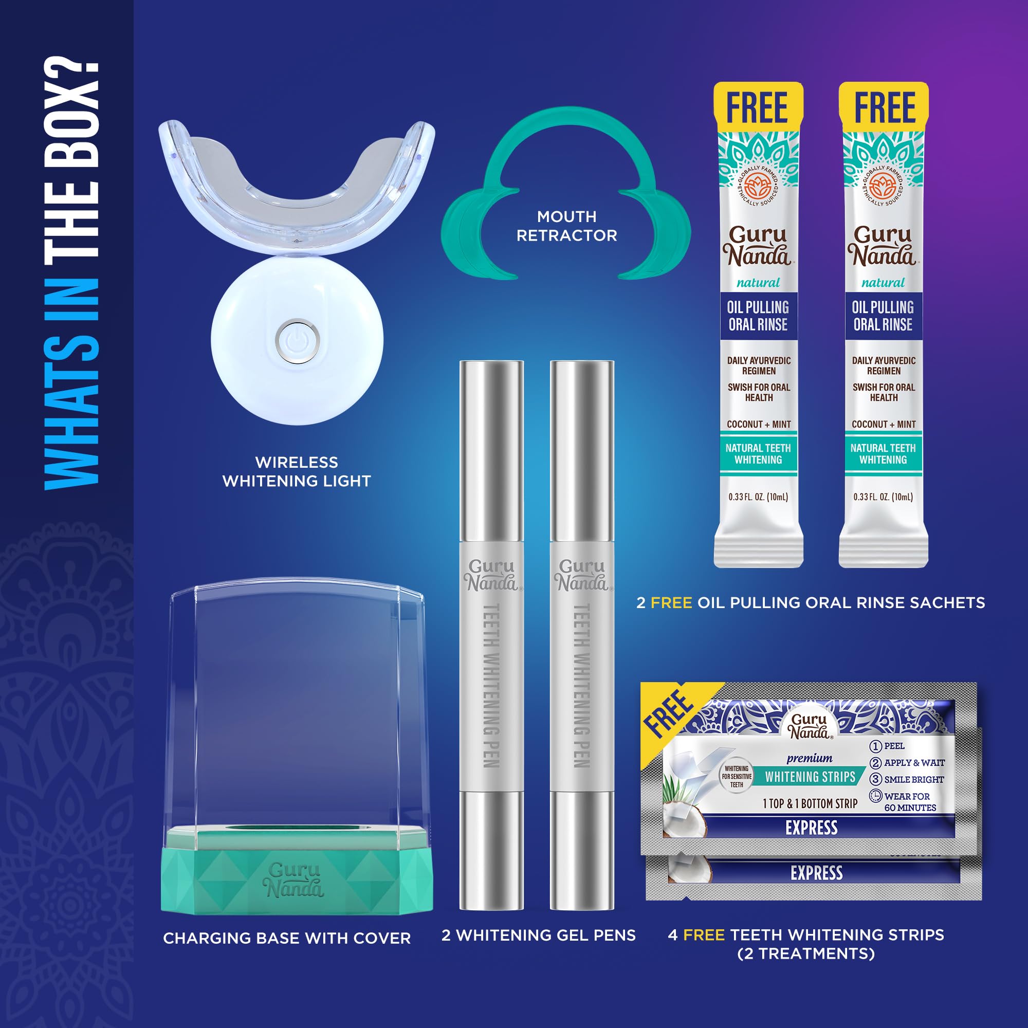 GuruNanda trousse voyage étanche et rechargeable sans fil