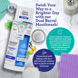 GuruNanda Whitening Wonder Duo – application des bandes blanchiment sur les dents.
