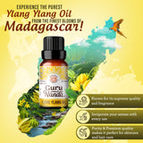 GuruNanda Ylang Ylang bouteille 10 ml, huile essentielle pure et naturelle