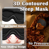 Masque Gusonse nuit obscurite 99%, parfait pour voyage et détente.