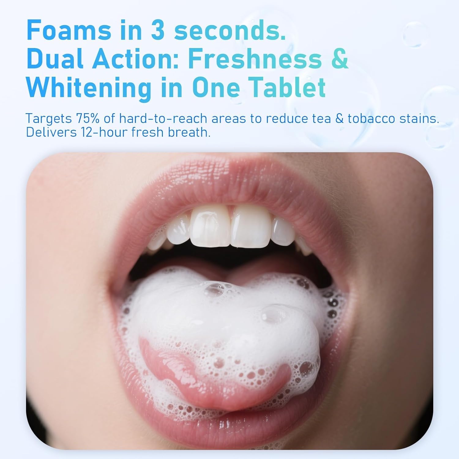 GUSTANO Popboom format portable sans eau ni brosse, utilisation rapide.