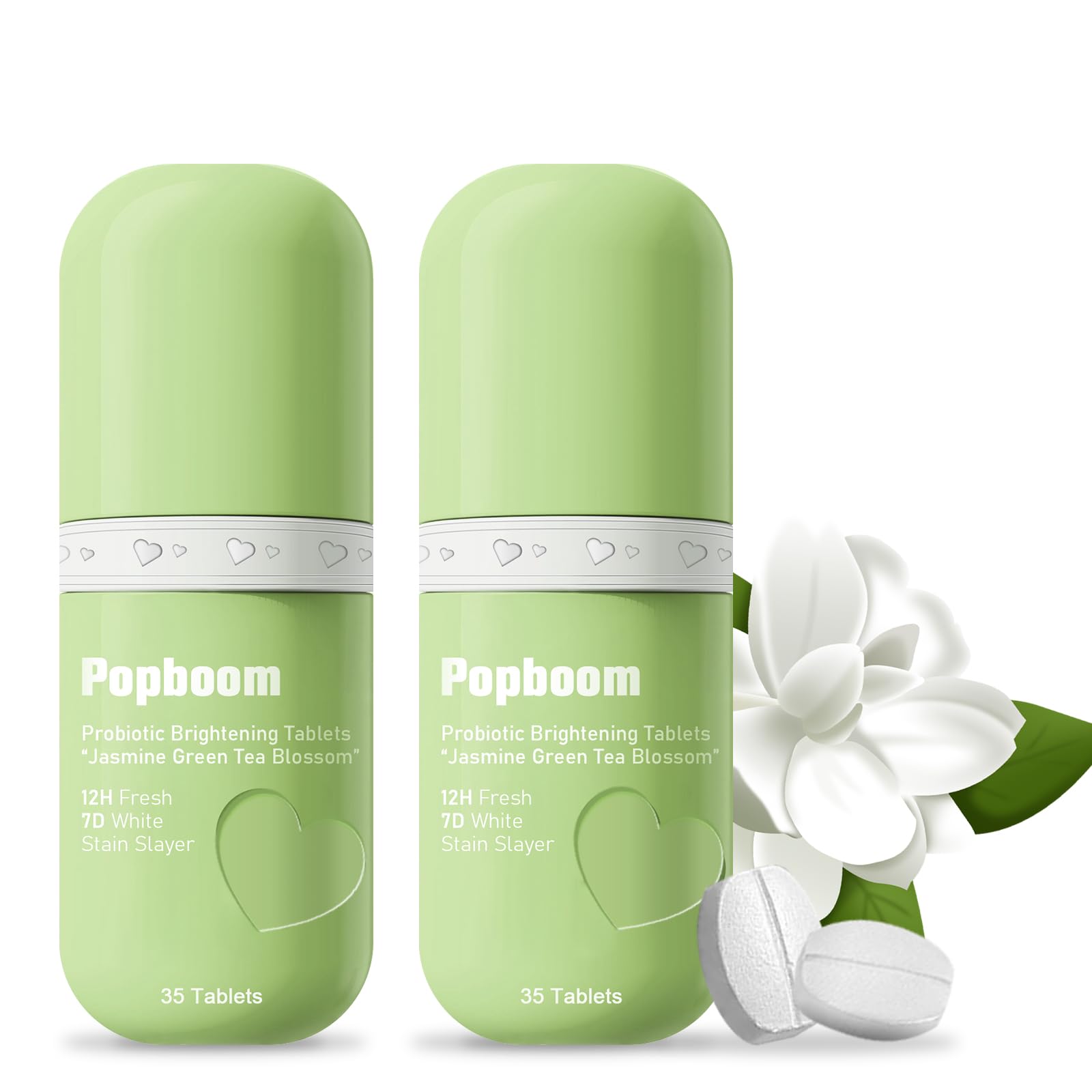 GUSTANO Popboom tablettes-bouche-voyage, solution pratique pour déplacement et respiration fraîche.