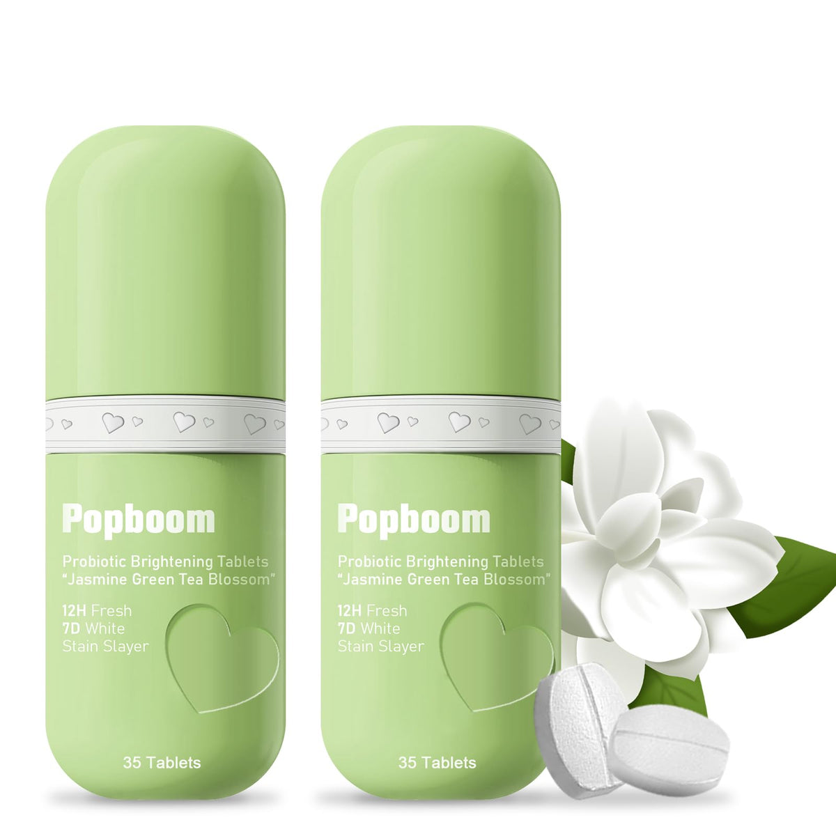 GUSTANO Popboom tablettes-bouche-voyage, solution pratique pour déplacement et respiration fraîche.