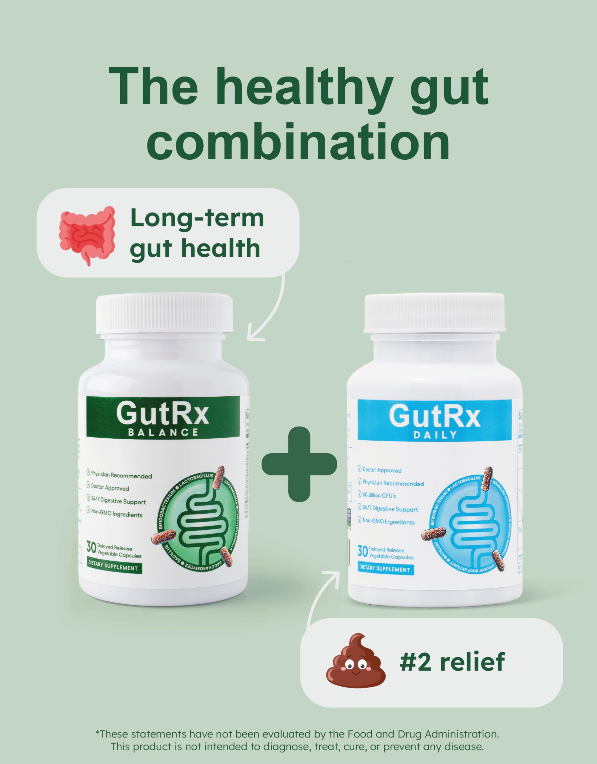 GutRx Balance – soutien potentiel à l'immunité et à la motilité intestinale.