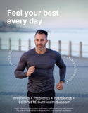 Postbiotiques 645 mg dans GutRx Complete soutenant l'environnement intestinal.