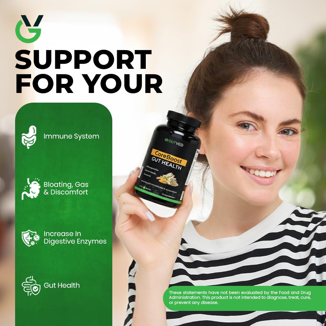 GUTVED capsules Probiotiques 60 pour le soutien digestif quotidien.