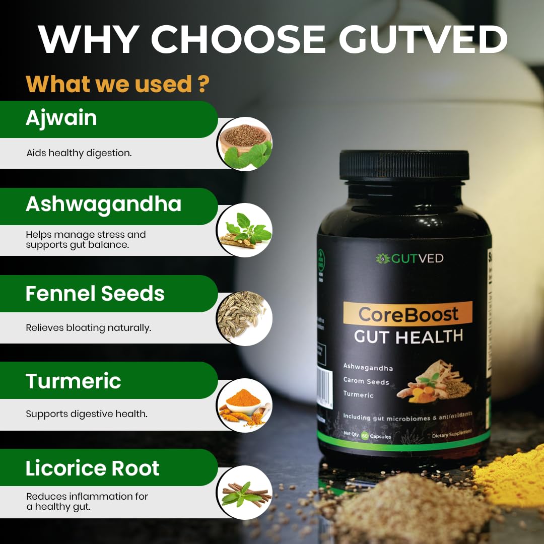 GUTVED prébiotique inuline soutient la digestion et la régularité.