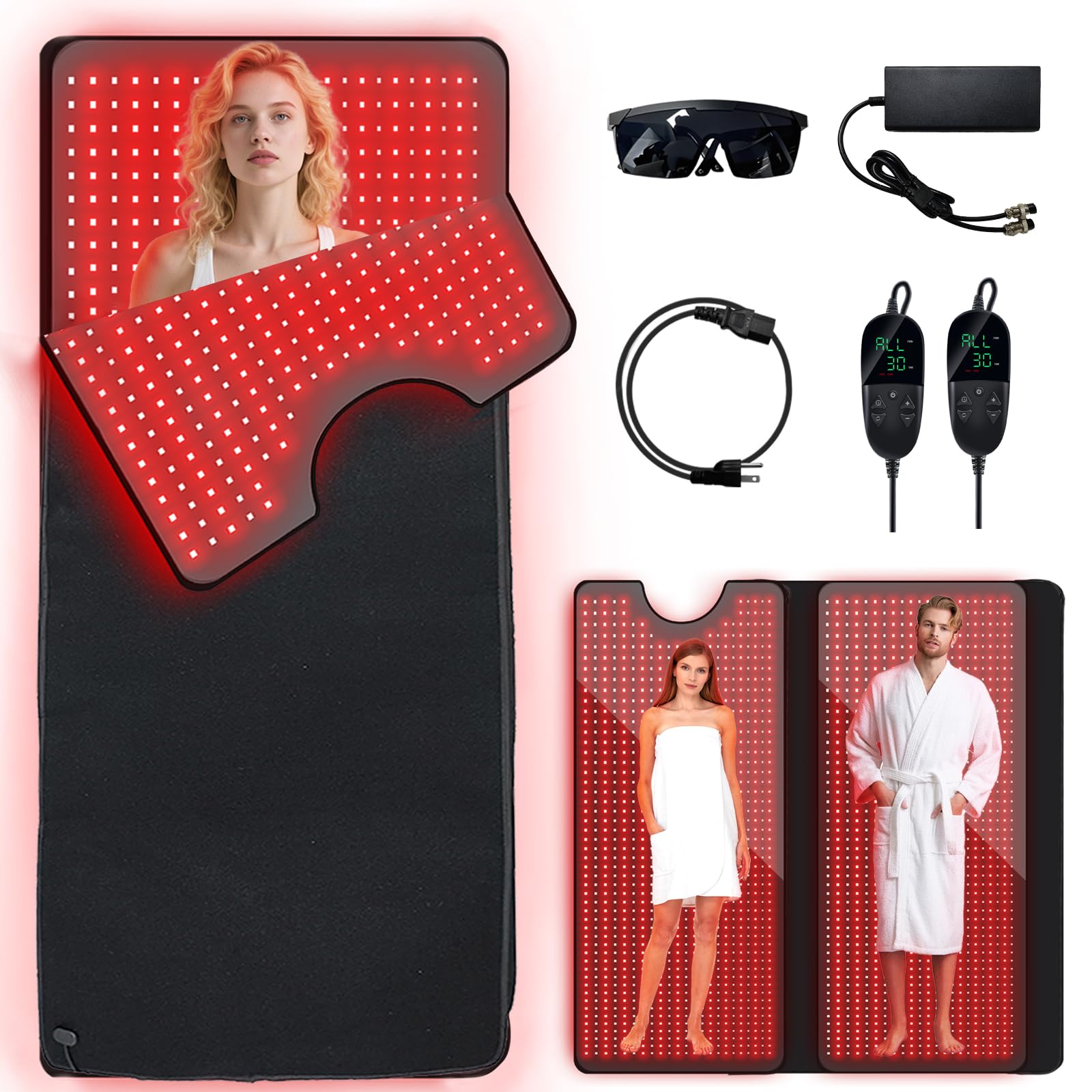 GUYULUX Thérapie lumière rouge pour le corps, vue d ensemble du dispositif, relaxation potentielle.