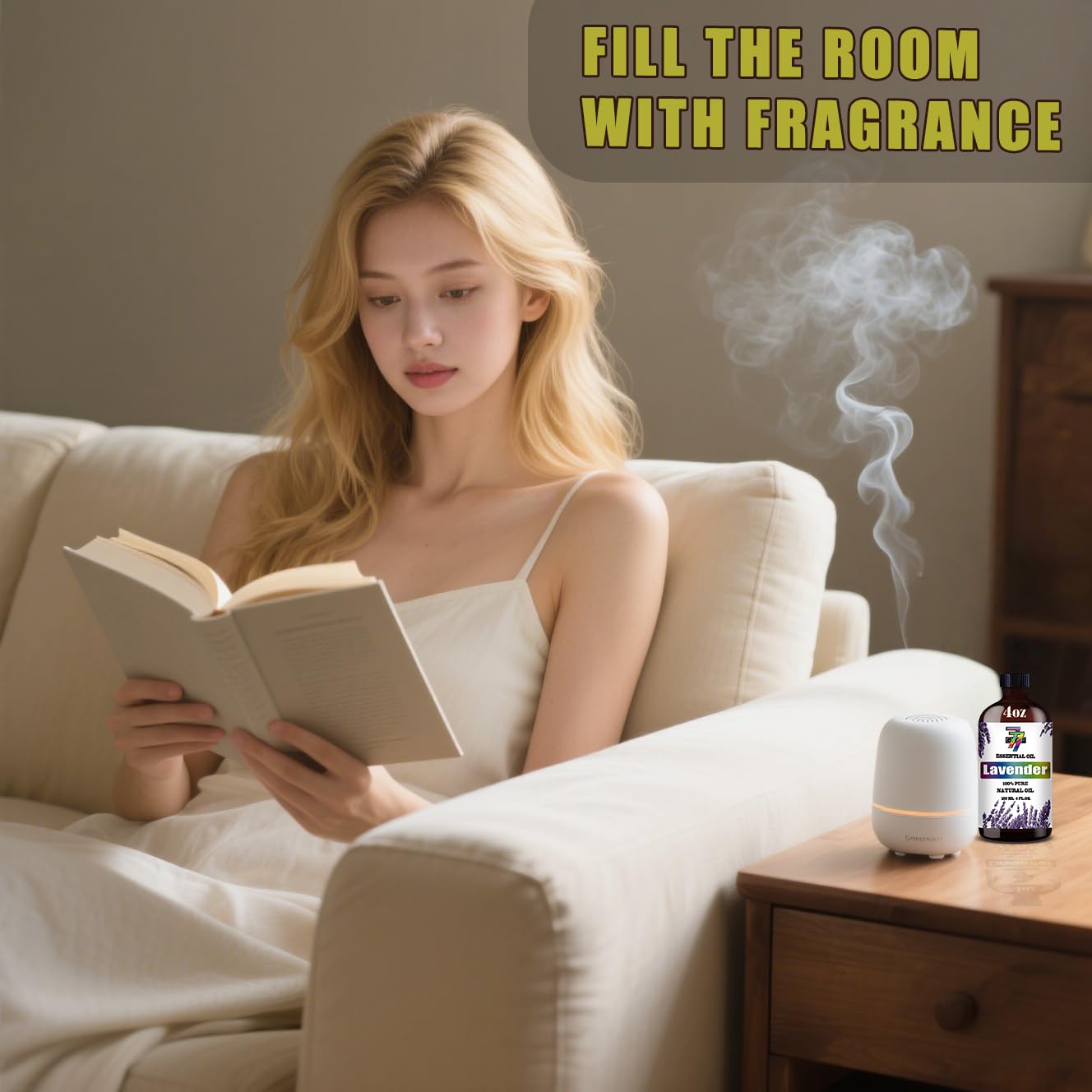 GV77ZF Lavande huile diffusion — idéale pour l'aromathérapie dans diffuseur.