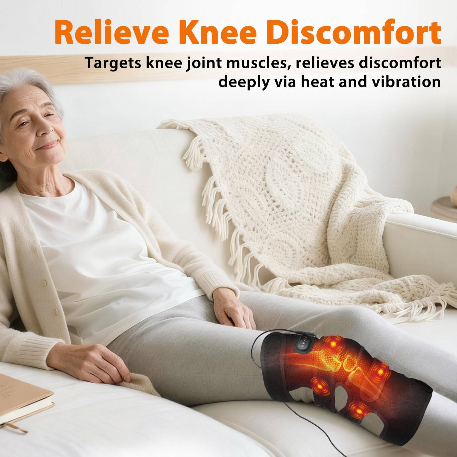 GVMSOR Genou massage 4-moteurs – relief profond des tissus.