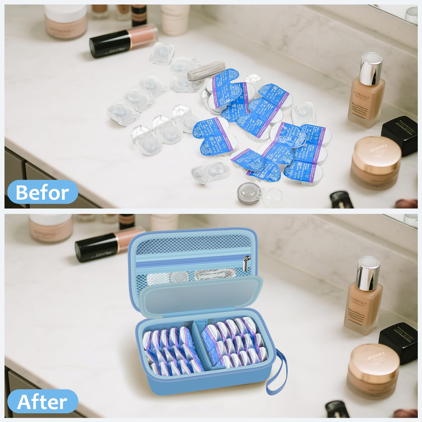 GWCASE fermeture double zip pour un accès rapide et sûr.