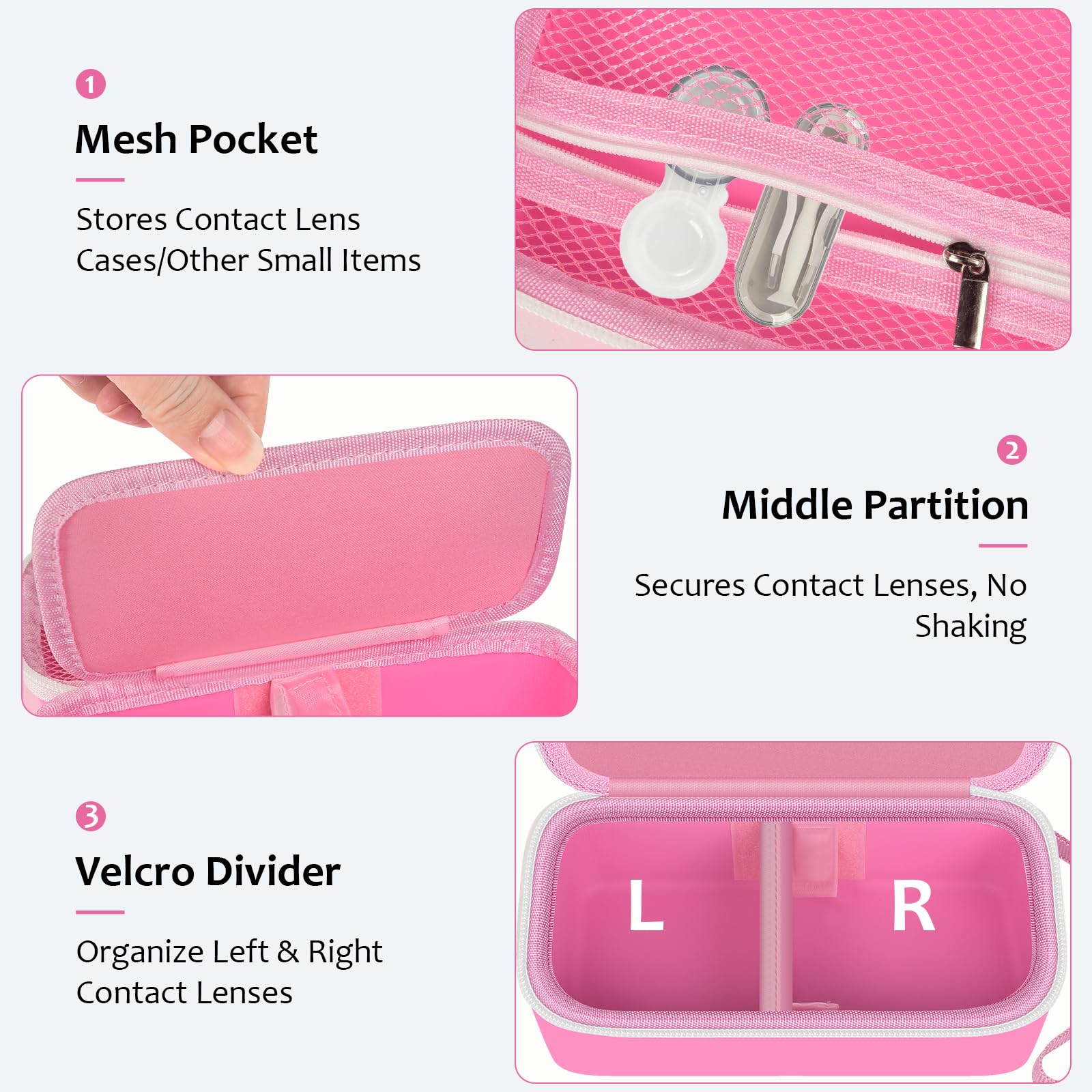 GWCASE EVA durable protège lentilles contre l’eau et la poussière