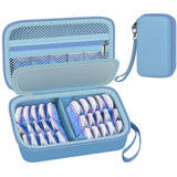 GWCASE boîte lentilles quotidiiennes capable de contenir jusqu'à 30 lentilles pour un rangement pratique.