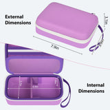 GWCASE fermeture double zips : accès rapide à vos lentilles