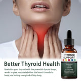 GXSAE Kindled Soutien Thyroïdien: gouttes véganes faciles à intégrer dans l'eau.