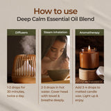 Soin musculaire doux lorsqu'il est dilué avec Deep Calm.