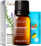 Huile essentielle Gya Labs romarin en flacon pour soins capillaires et diffusion.