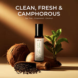 Application douce sur la peau avec le roll-on arbre à thé Gya Labs.