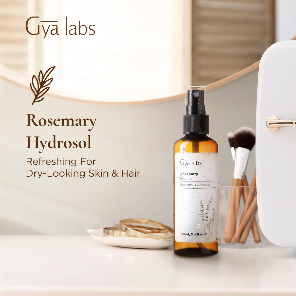 Gya Labs Romarin Hydrosol — tonique visage doux, à appliquer après le nettoyant.