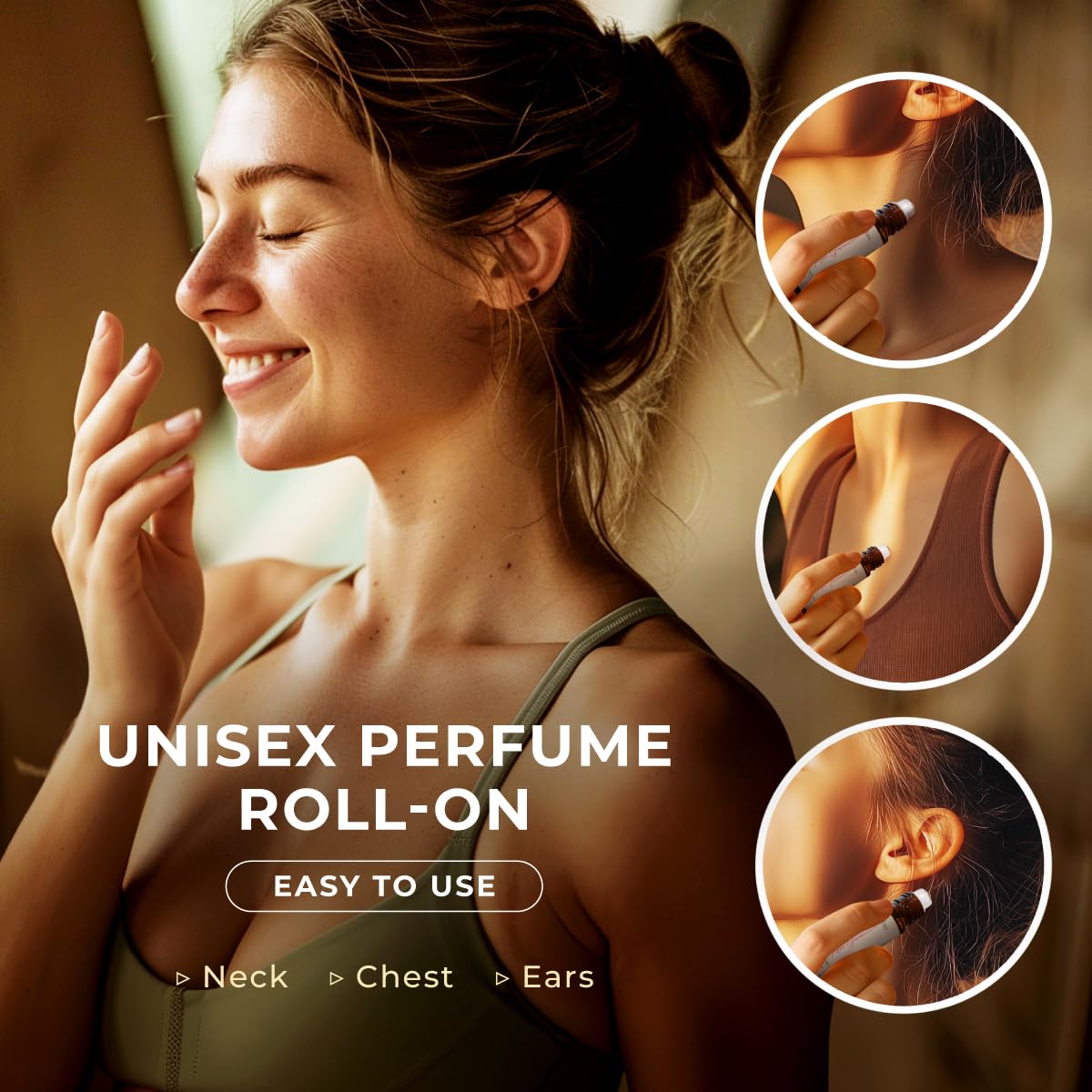 Gya Labs Rose Geranium Roll-On : emballage compact facilitant le transport et le rangement.