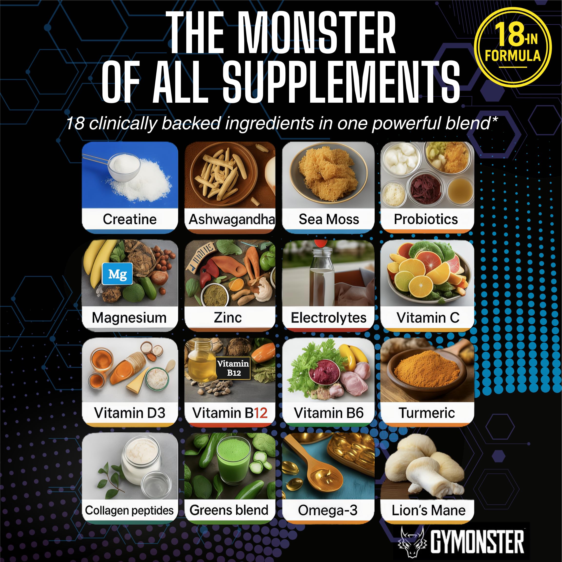 Capsules Gymonster Omega-3 algales, bien etre cardiovasculaire