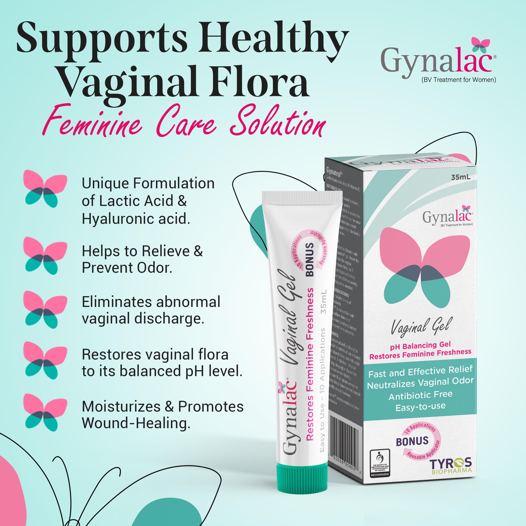 Gynalac Formule Duo – acide lactique et hyaluronate pour confort.