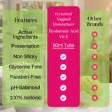 Gynatrof texture gel doux, sensation agréable et nourrissante pour les muqueuses.