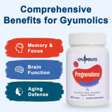Comprimés Gyumolics Pregnenolone, faciles à avaler, pour soutenir la clarté mentale.