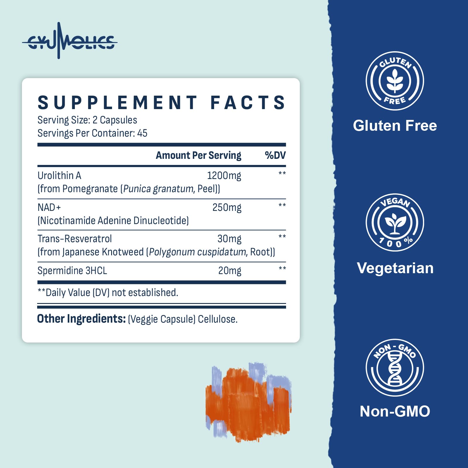 Gyumolics Urolithin A fiche nutritionnelle, guide clair pour vos choix.