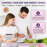GZ HAOYUAN Gommes Fibres Délicieuses Prébiotiques: association pratique pour la digestion quotidienne.