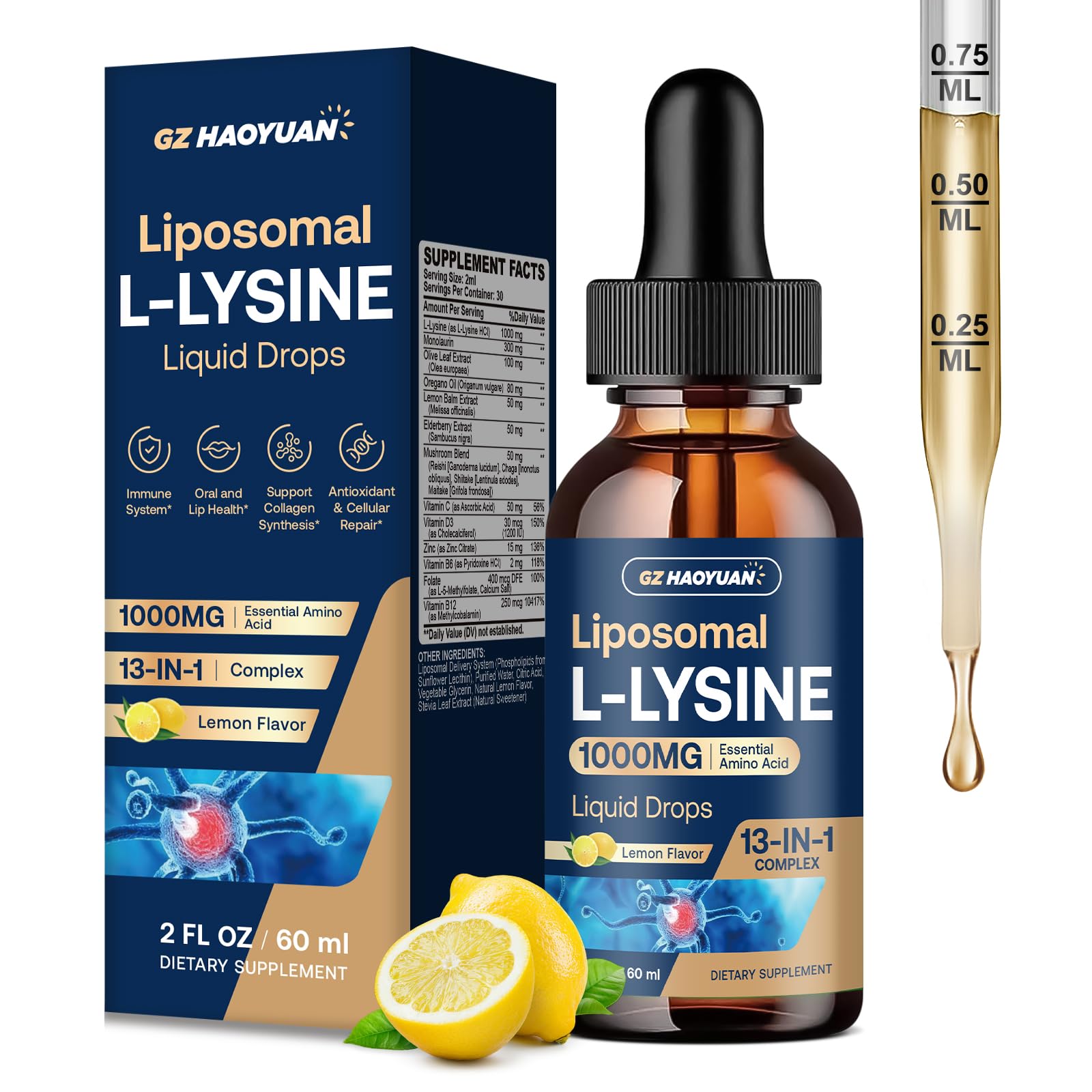 GZ HAOYUAN flacon de 60 ml pour 30 jours.