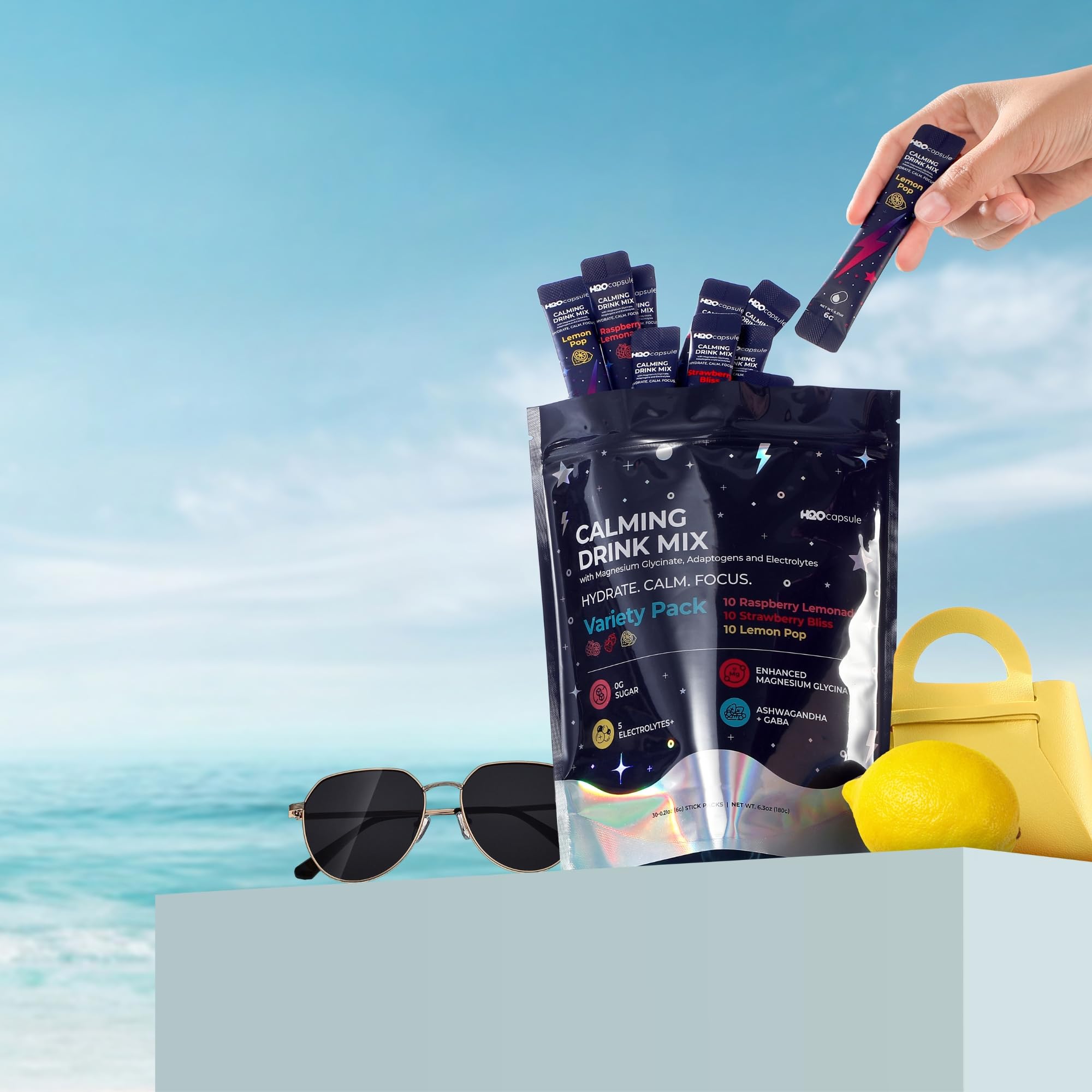 H2O Capsule Calm – préparation rapide, rythme de vie actif