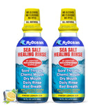 H2Ocean Healing Rinse Citron Glace, bouteille 473 ml pour haleine fraîche.