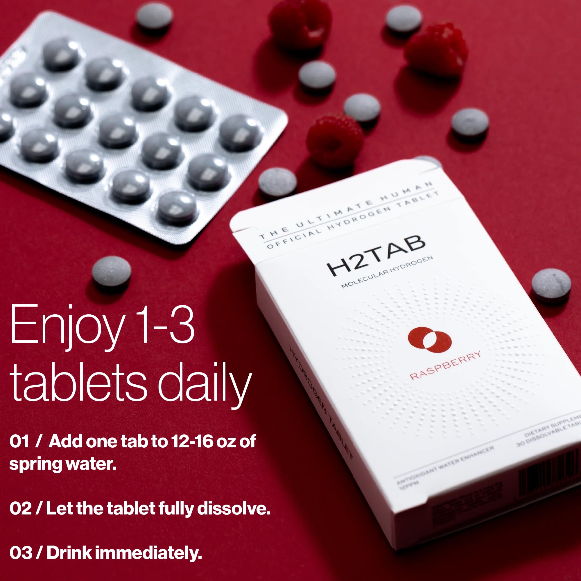 H2TAB boissons sans OGM et dextrose légère, liant efficace.