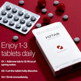 H2TAB boissons sans OGM et dextrose légère, liant efficace.