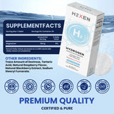 H2XEN tablettes hydrogène framboise arôme - dégustation sans calories.