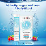 H2XEN tablettes hydrogène usage quotidien - hydratation pratique et polyvalente.