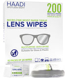 HAADI lingettes nettoyage lunettes – pratique et anti-traces en déplacement.