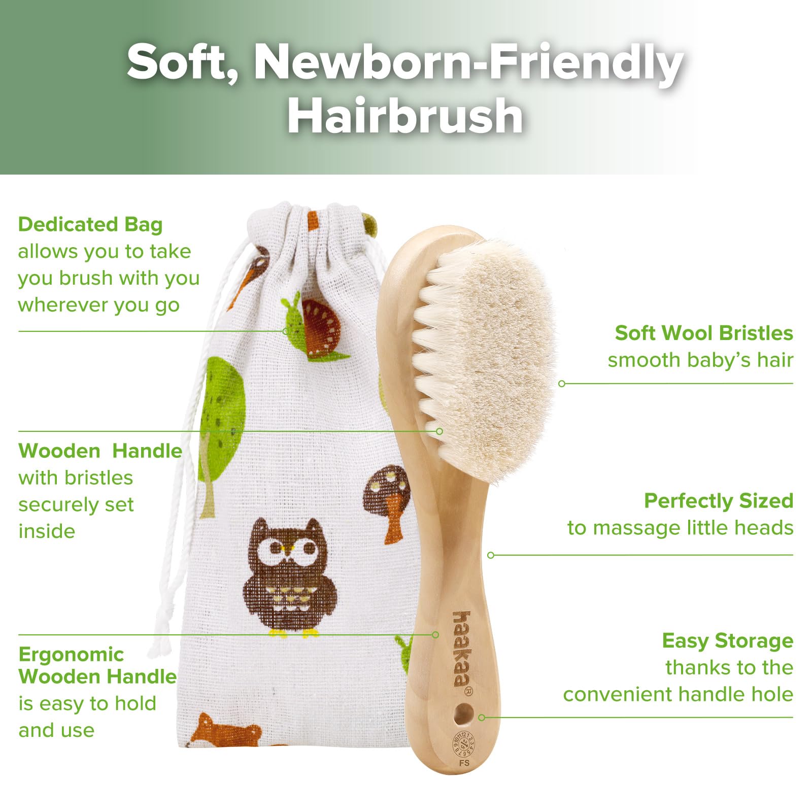 Brosse Haakaa dodo doux pour bain et sieste