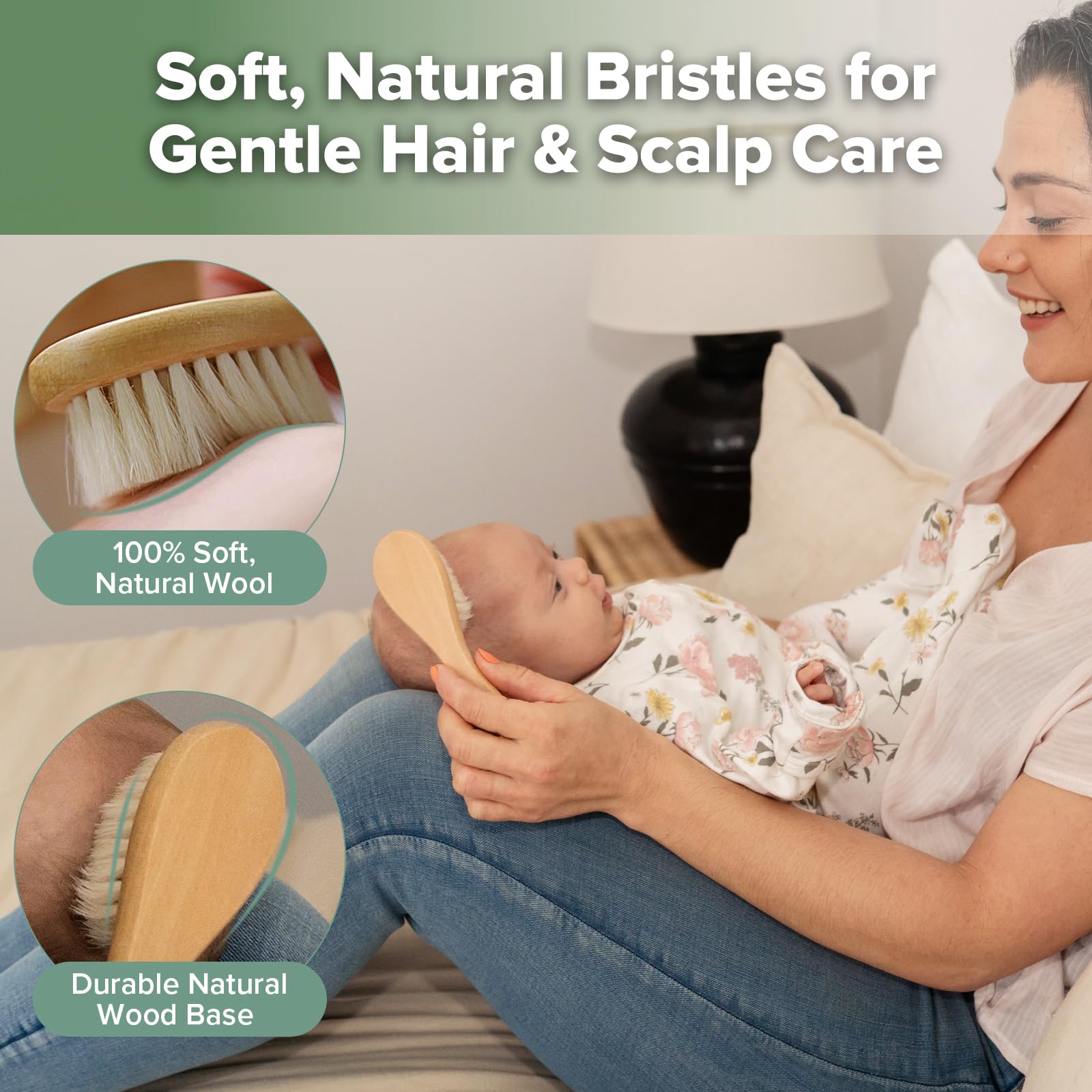 Brosse Haakaa prevention croute nourrisson aide à limiter les croûtes
