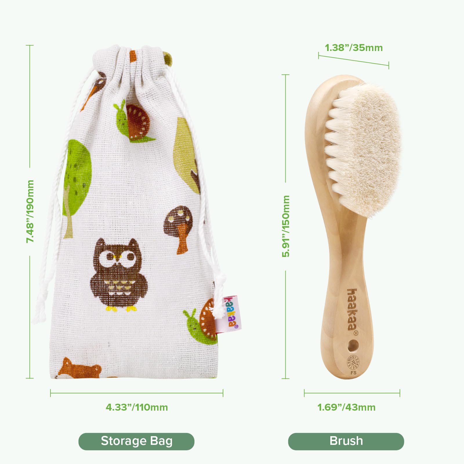 Brosse Haakaa usage quotidien doux et confortable