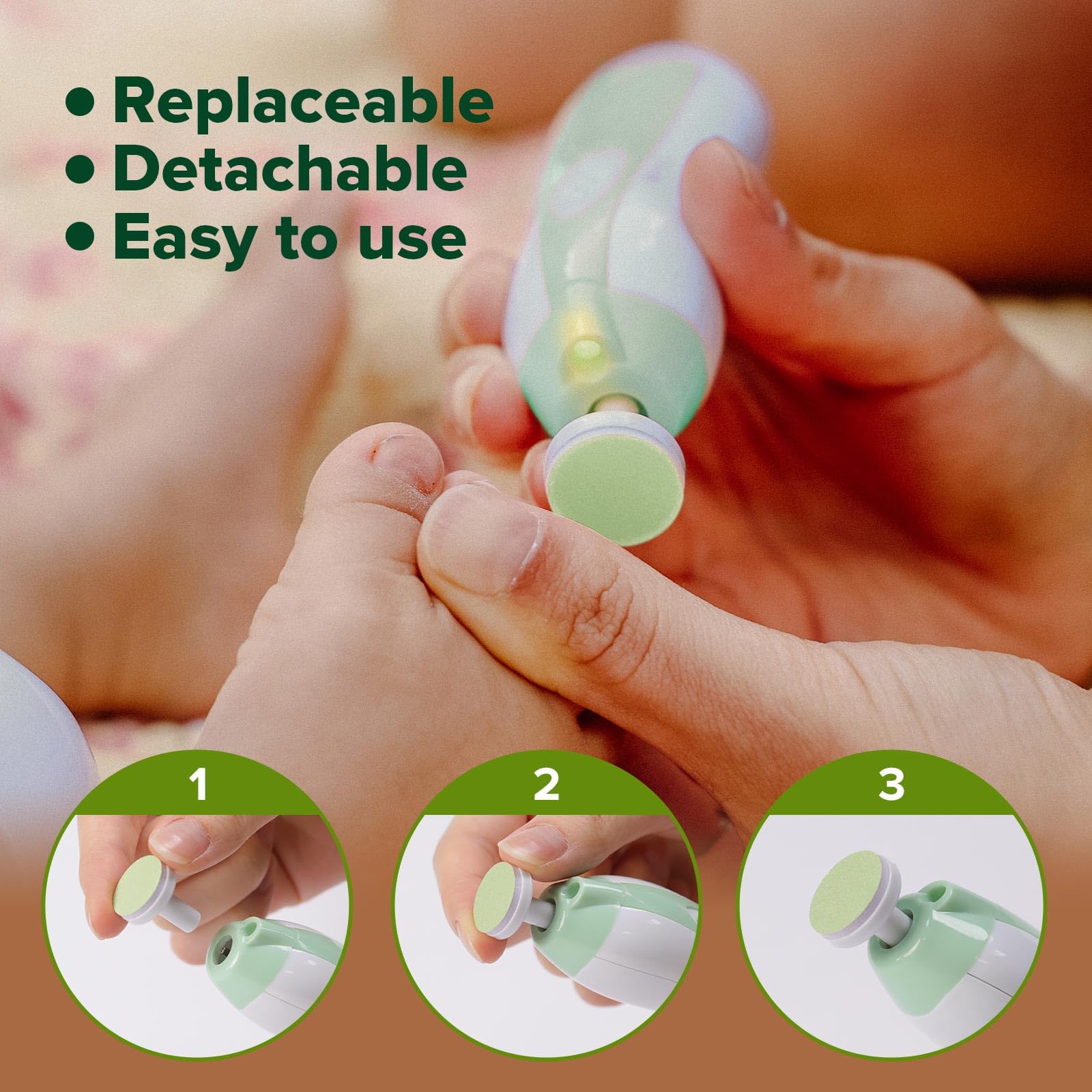 Tampons-remplacement-lime Haakaa bébé, lot de 4, limage fluide et compatible avec tous les modèles.