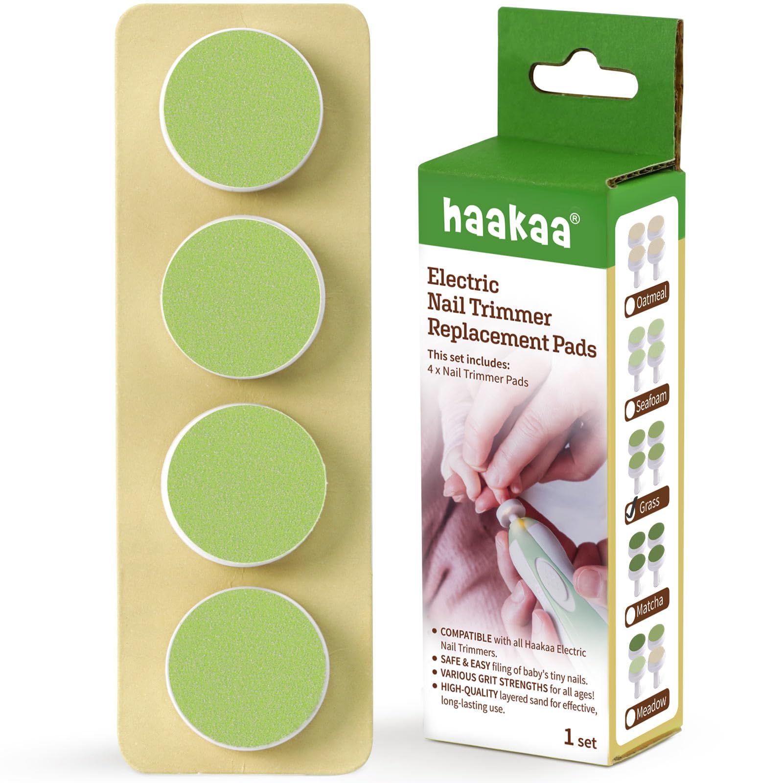 Haakaa tampons remplacement pour lime électrique — prolonge l'usage en douceur.