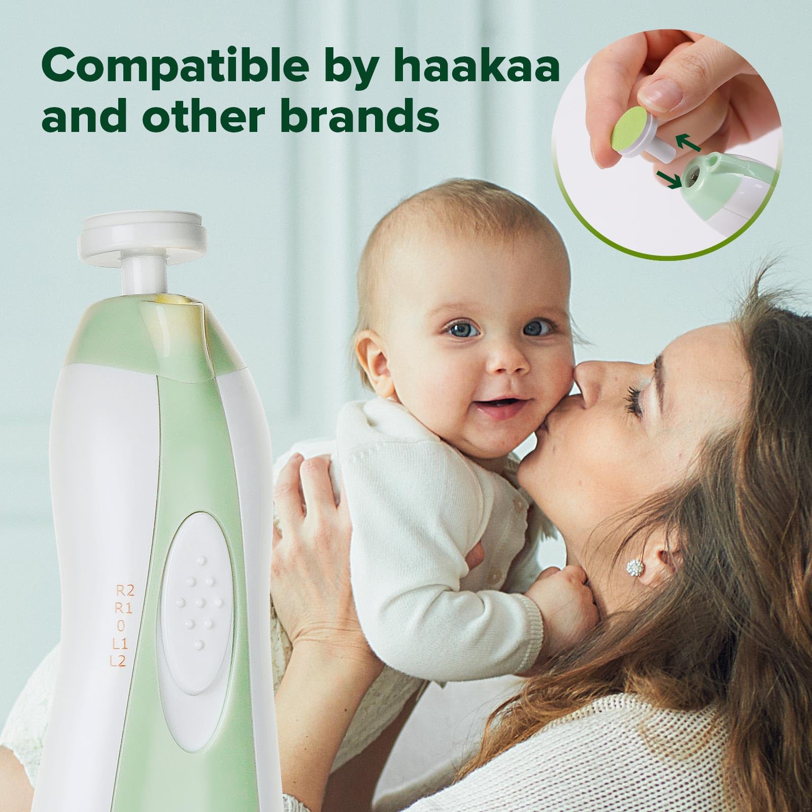 Haakaa têtes-limage pour ongles — remplacements compatibles avec tous les trimmers Haakaa.