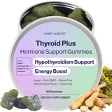 Habit + Habitat Thyroid Plus gommes dans le flacon pour une routine quotidienne.