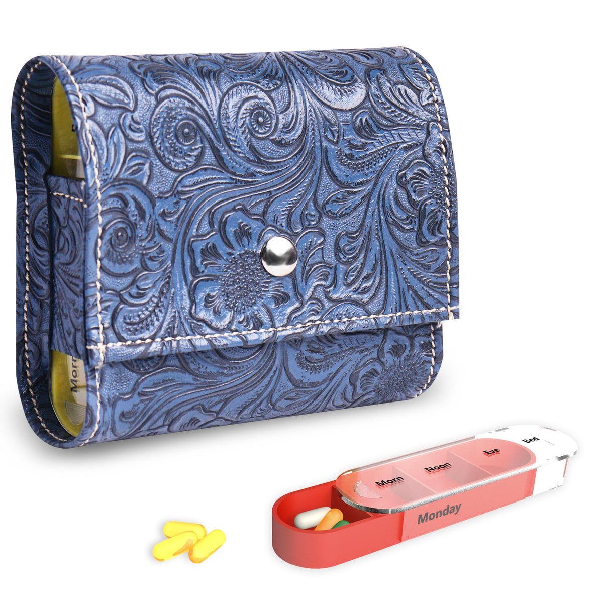 Porte-pilules Haecsfl hebdomadaire, rangement pratique pour la semaine.