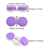 Boîte lentilles HAHIYO étanche à vis violet, protection fiable.