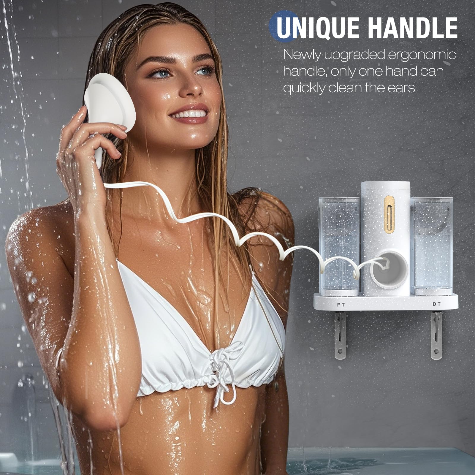 HAHTSST nettoyeur d'oreilles IPX7, utilisation sans souci sous la douche.